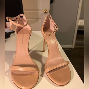 stuart weitzman heels nudestsong strap sandal size 5.5